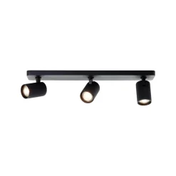 Brilliant Loftlamper|Loftlamper > LED-loftspot Marty, længde 53 cm, sandsort, 3-lys.