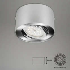 Briloner Loftlamper|Loftlamper > LED-loftspot Rør, sølvfarvet