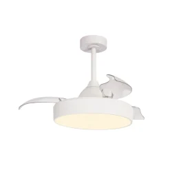 Mantra Iluminación Loftventilatorer > LED-loftventilator Alaska Mini hvid DC støjsvag Ø 91 cm CCT
