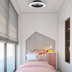Mantra Iluminación Loftventilatorer > LED-loftventilator Alisio mini, sort