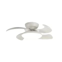 Mantra Iluminación Loftventilatorer > LED-loftventilator Aloha hvid DC-motor støjsvag Ø 90 cm CCT