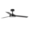 Loftventilatorer ^ FARO BARCELONA LED-loftventilator Barth med lys, sort