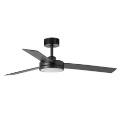 Loftventilatorer ^ FARO BARCELONA LED-loftventilator Barth med lys, sort