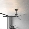 Mantra Iluminación Loftventilatorer > LED-loftventilator Brisa sort/træ DC støjsvag 175 cm CCT
