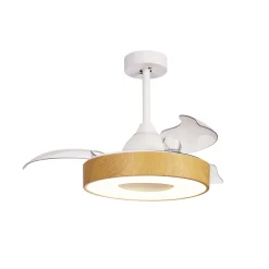 Loftventilatorer ^ Mantra Iluminación LED-loftventilator Coin Mini træ DC lydsvag Ø 91 cm CCT