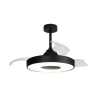 Loftventilatorer ^ Mantra Iluminación LED-loftventilator Coin sort DC-motor lydsvag 106 cm CCT