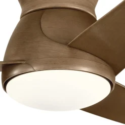 KICHLER Loftventilatorer > LED-loftventilator Eris, IP44, valnød