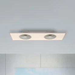 JUST LIGHT. GmbH Loftventilatorer > LED-loftventilator Flat-Air, CCT, hvid, 120x40cm