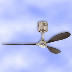 CasaFan Loftventilatorer > LED-loftventilator Helico Paddel, lydsvag, valnød Ø 132 cm