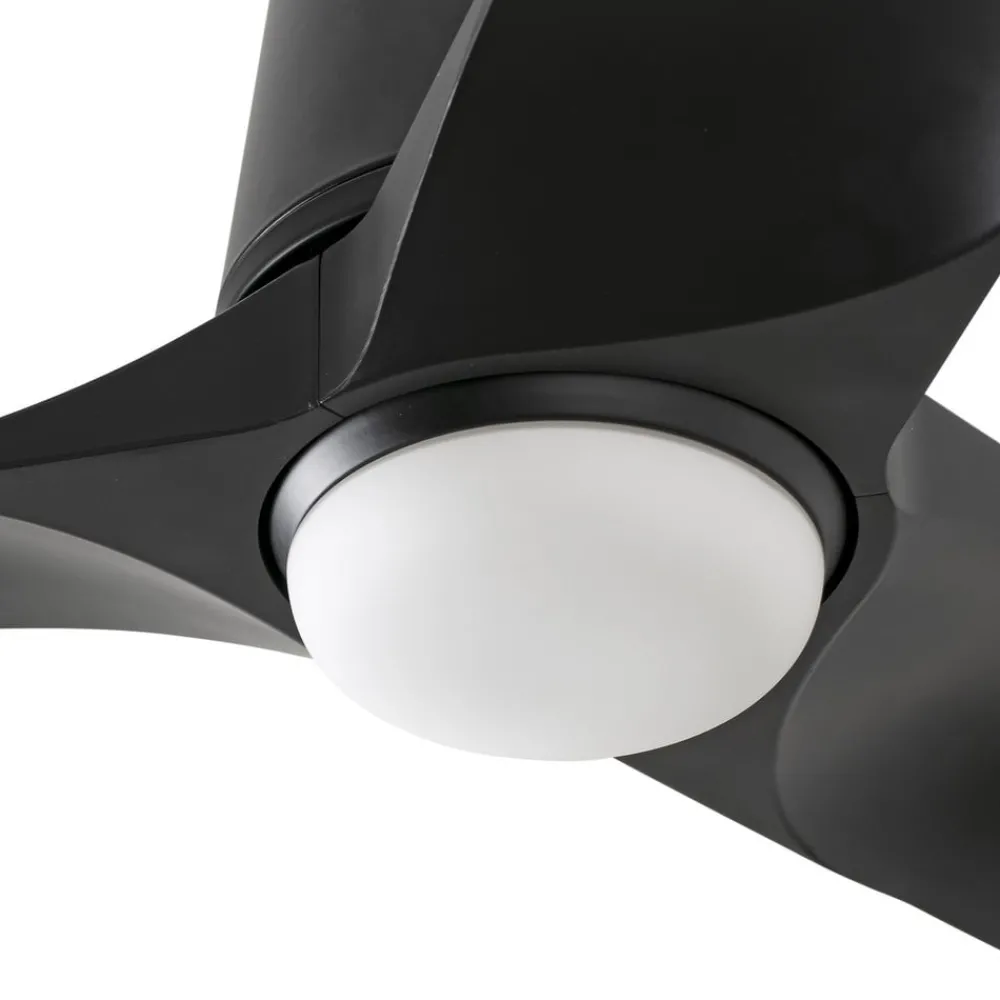 FARO BARCELONA Loftventilatorer > LED-loftventilator Hey, sort, DC, støjsvag, Ø 90 cm, CCT