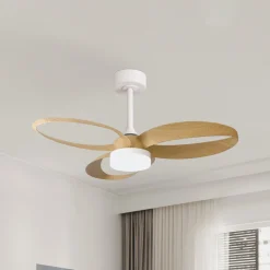 Mantra Iluminación Loftventilatorer > LED-loftventilator Infinity trædekor DC støjsvag Ø 93 cm CCT