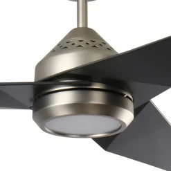 Loftventilatorer ^ KICHLER LED-loftventilator Jade, sort, støjsvag, Ø 152 cm, 60 W