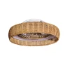 Loftventilatorer ^ Mantra Iluminación LED-loftventilator Kilimanjaro, CCT, rattan