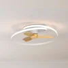 Mantra Iluminación Loftventilatorer > LED-loftventilator Ocean hvid/træ DC støjsvag Ø 78 cm CCT