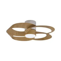 Loftventilatorer ^ Mantra Iluminación LED-loftventilator Rose træ DC-motor støjsvag Ø 65 cm CCT