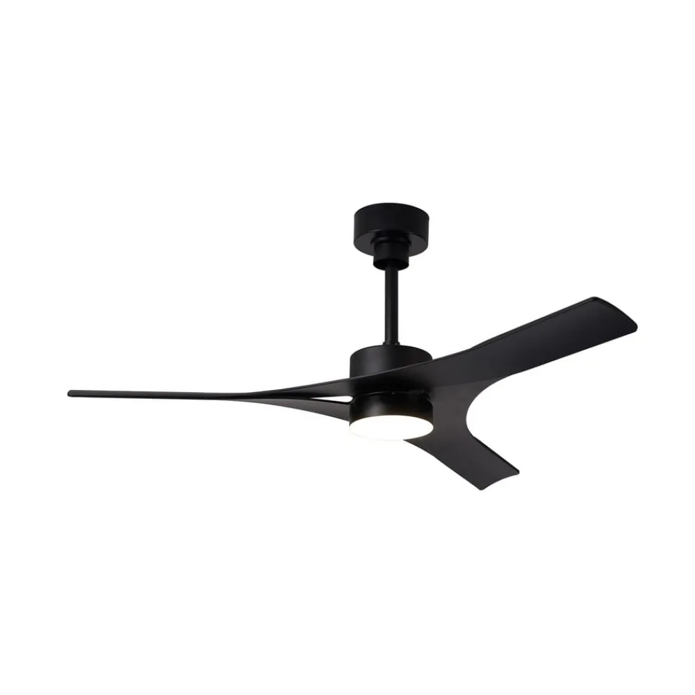 Mantra Iluminación Loftventilatorer > LED-loftventilator Thai sort DC-motor støjsvag Ø 122 cm CCT