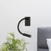 ACB ILUMINACIÓN Væglamper|Væglamper > LED-læselampe Cio, afbryder, flexarm, 930, sort