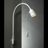 SIS-Licht Væglamper > LED-læselampe ved sengen med fleksibel arm og rødt lys