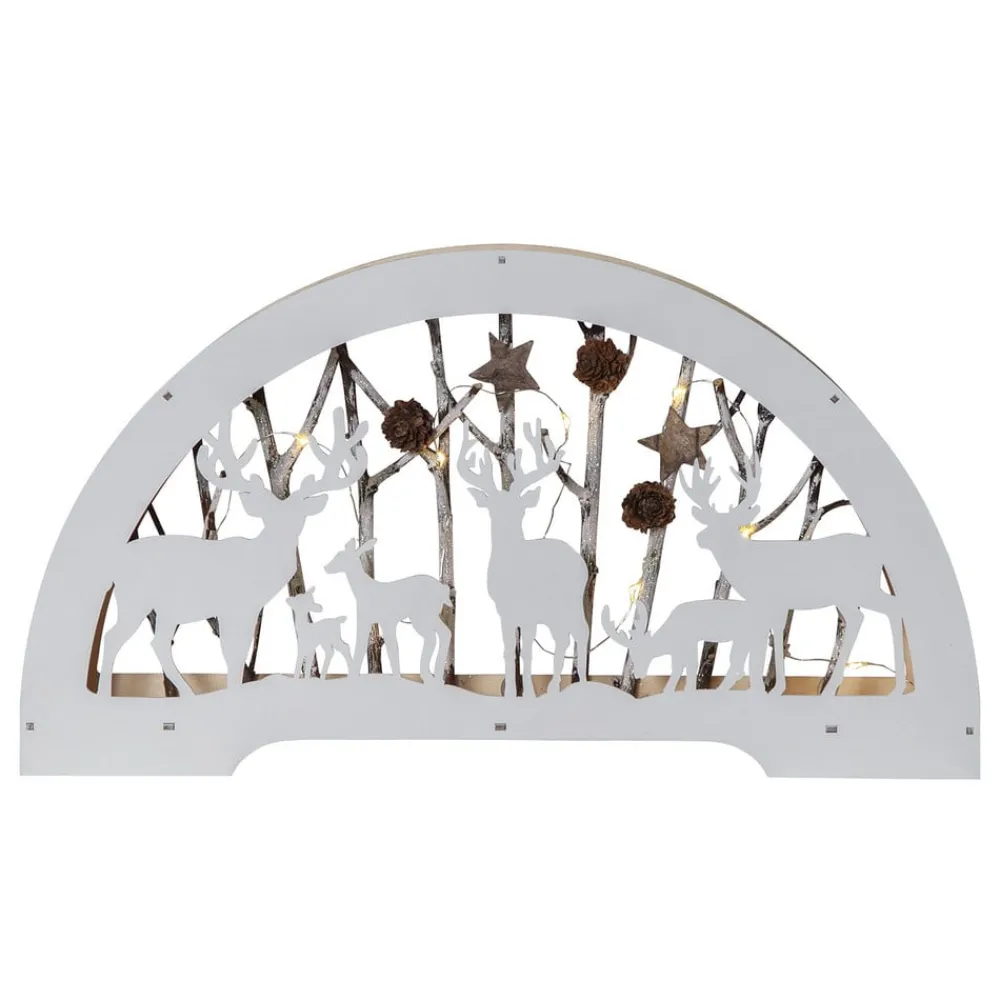 STAR TRADING Dekorationsbelysning|Julepynt > LED lysbue Fauna hvid
