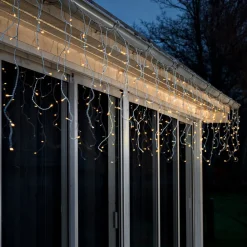 Konstsmide Christmas Julepynt|Lysnet, Lysforhæng > LED-lysgardin ice rain amber white 5m