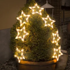 Konstsmide Christmas Dekorationsbelysning|Lysnet, Lysforhæng > LED lysgardin stjerner 70-flg.