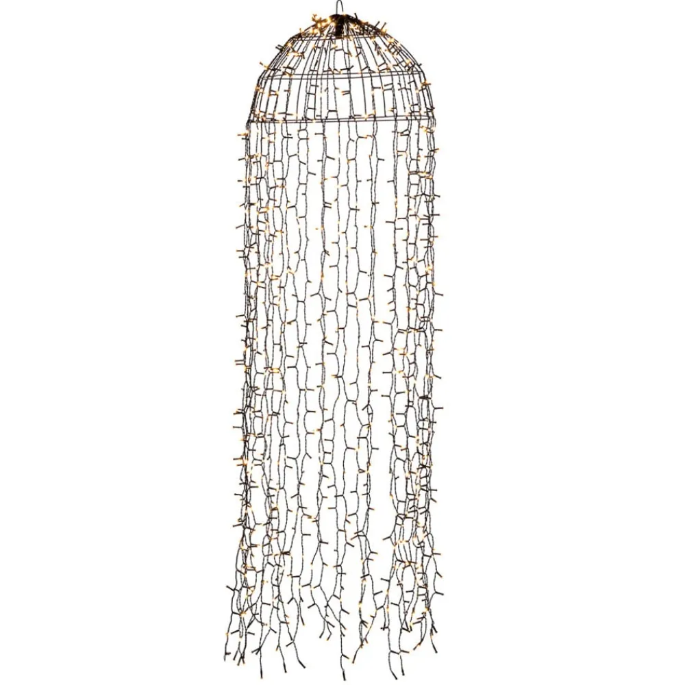 Dekorationsbelysning|Julepynt ^ Konstsmide Christmas LED-lysgardin vandmand 2.600K 900 LED'er 145x45cm