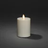 Konstsmide Christmas Julepynt|Led Stearinlys > LED-lys IP44 cremehvid glat Højde 13 cm