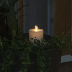 Konstsmide Christmas Julepynt|Led Stearinlys > LED-lys IP44 cremehvid glat Højde 13 cm