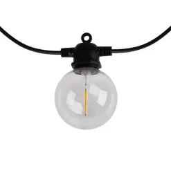 Näve Solcellelamper > LED-lyskæde CADENA, RGB, sort, 10 lyskilder, 10 m