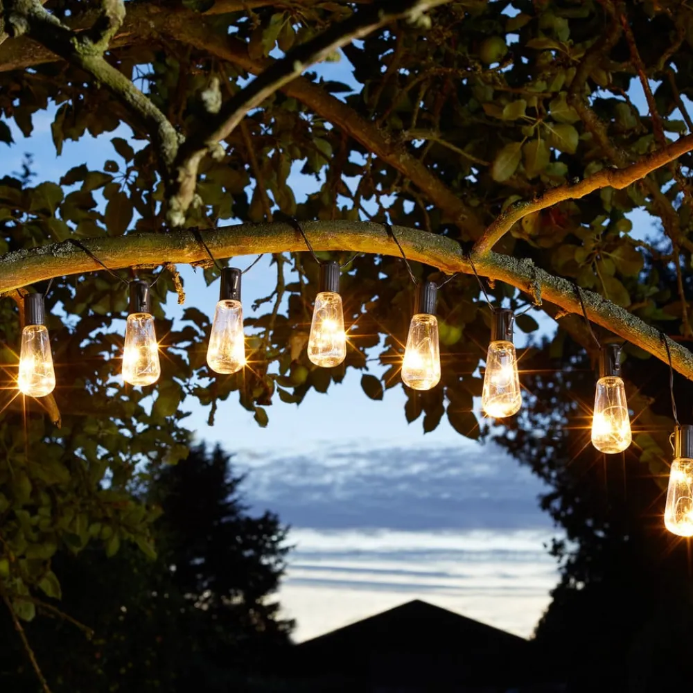 SMART GARDEN Solcellelamper > LED-lyskæde Eureka Vintage, 10 lyskilder, IP44
