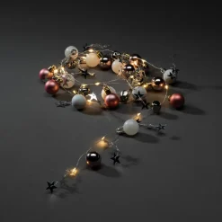 Dekorationsbelysning|Julepynt ^ Konstsmide Christmas LED-lyskæde, farverige perler, kugle og stjerner