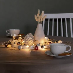 Dekorationsbelysning|Julepynt ^ Konstsmide Christmas LED-lyskæde, farverige perler, kugle og stjerner