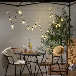 STAR TRADING Dekorationsbelysning > LED-lyskæder Bolla, klar, plast Længde 5,3 m 20-fl.