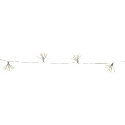 Dekorationsbelysning|Julelyskæder ^ STAR TRADING LED-lyskæder Dew Drop Flower, sølv, 140 cm, batteri
