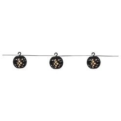 STAR TRADING Dekorationsbelysning|Solcellelamper > LED-lyskæde solcelle Flame med flamme effekt