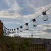 Dekorationsbelysning|Solcellelamper ^ SMART GARDEN LED-lyskæde til solcelle, GloBulb, 40 lamper, IP44