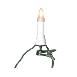 Dekorationsbelysning|Julepynt ^ Konstsmide Christmas LED-lyskæde top pærer IP44 rav 16-flamme