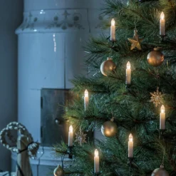 Konstsmide Christmas Dekorationsbelysning > LED-lyskæde top pærer IP20 rav 16-flamme
