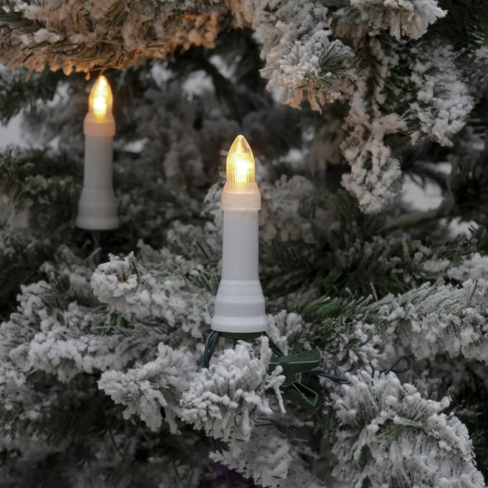 Konstsmide Christmas Dekorationsbelysning|Julepynt > LED-lyskæde top pærer IP44 rav 25-pærer