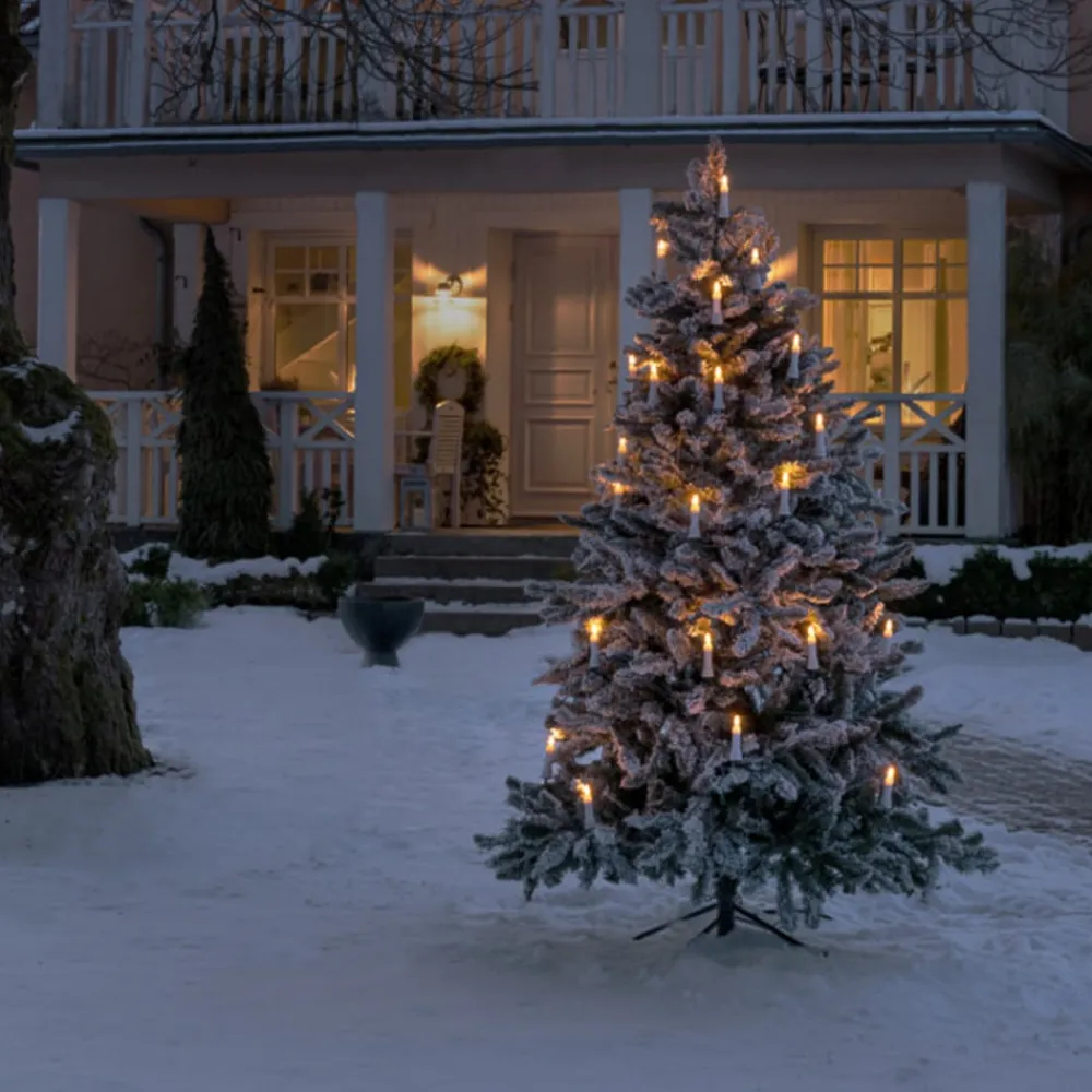 Konstsmide Christmas Dekorationsbelysning|Julepynt > LED-lyskæde top pærer IP44 rav 25-pærer