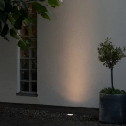 Nedgravet Udebelysning|Udendørs Spot ^ Konstsmide LED-nedbygningslampe 7876, hvid