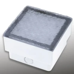 Nedgravet Udebelysning|Udendørs Spot ^ Heitronic LED nedgravningslampe belægningssten Akiaki, 10 cm, gangbar