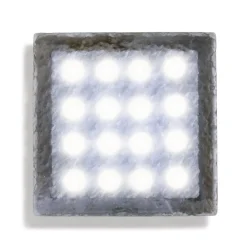 Nedgravet Udebelysning|Udendørs Spot ^ Heitronic LED nedgravningslampe belægningssten Akiaki, 10 cm, gangbar