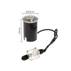 Nedgravet Udebelysning|Udendørs Spot ^ Lucande LED nedgravningsspot Anina i aluminium