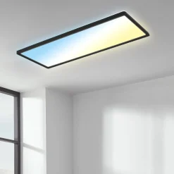 Briloner Loftlamper > LED-panel Slim sort ultraflad CCT, 59 x 20 cm