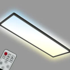 Briloner Loftlamper > LED-panel Slim sort ultraflad CCT, 59 x 20 cm