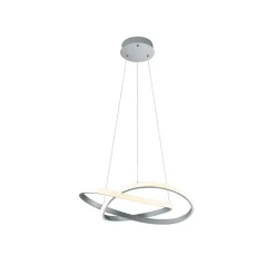 Reality Leuchten Pendellamper > LED-pendel Course, mat nikkel, 3.000 K, Ø 60 cm, metal