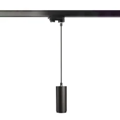 Skinnesystem ^ Deko-Light LED-pendellampe Lucea 3-faset 10W sort