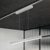 Skinnesystem ^ Trio Lighting LED-pendellampe Paros DUOline, bjælke, nikkel