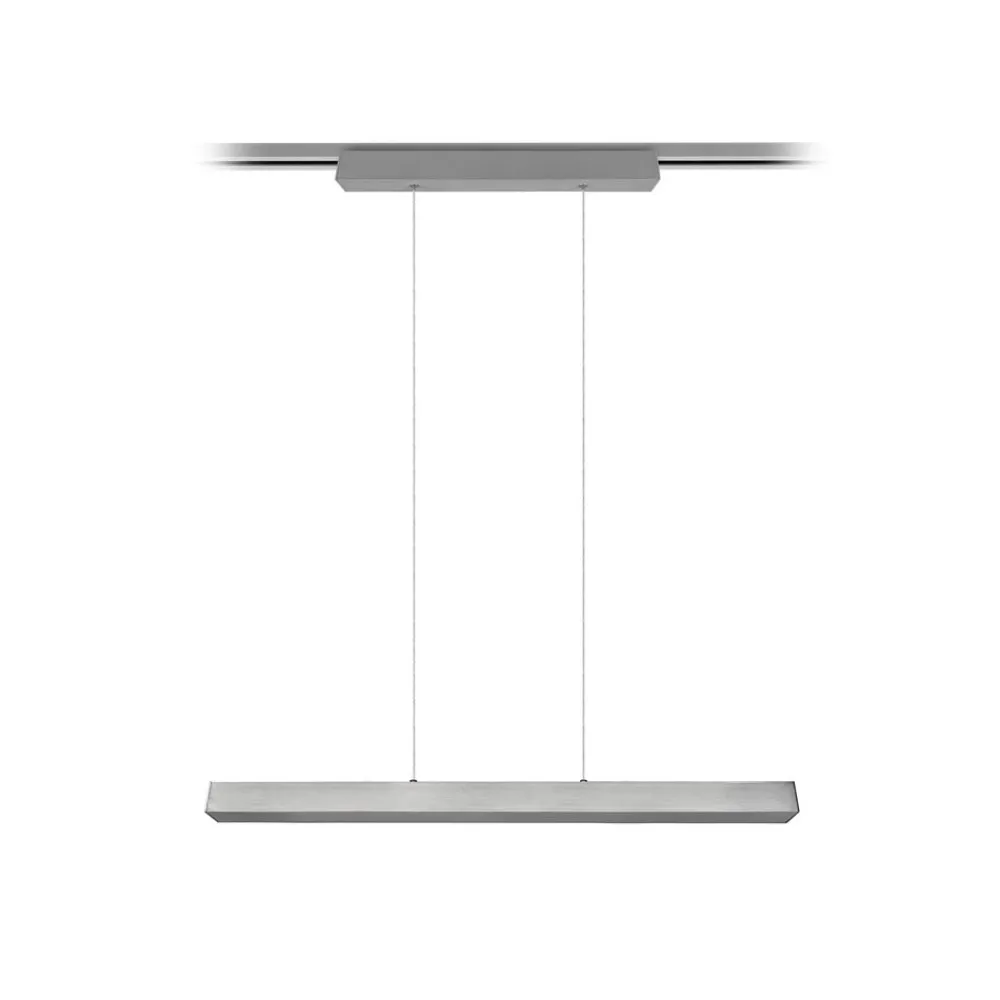 Skinnesystem ^ Trio Lighting LED-pendellampe Paros DUOline, bjælke, nikkel